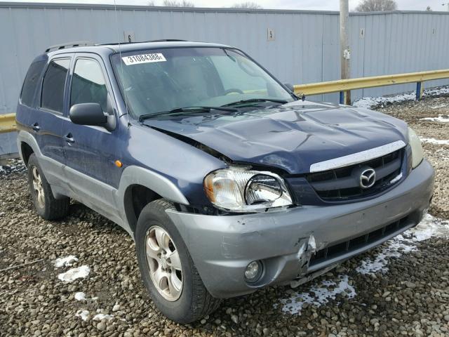 4F2YU09162KM66090 - 2002 MAZDA TRIBUTE LX BLUE photo 1