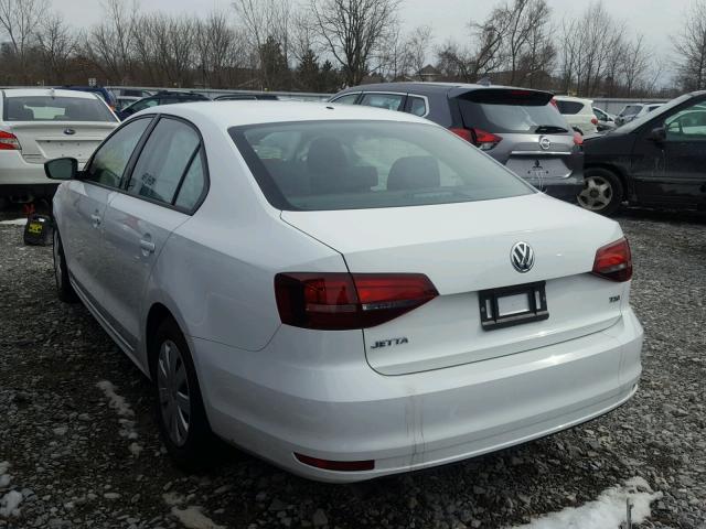 3VW267AJ4GM332972 - 2016 VOLKSWAGEN JETTA S 白色 照片 3