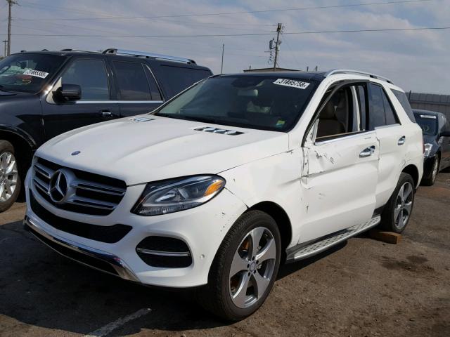 4JGDA5HB5HA895469 - 2017 MERCEDES-BENZ GLE 350 4M WHITE photo 2