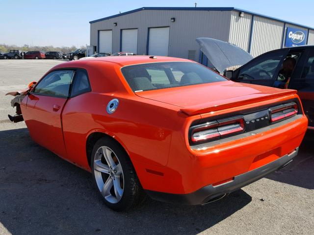 2C3CDZBT9HH639518 - 2017 DODGE CHALLENGER ORANGE photo 3