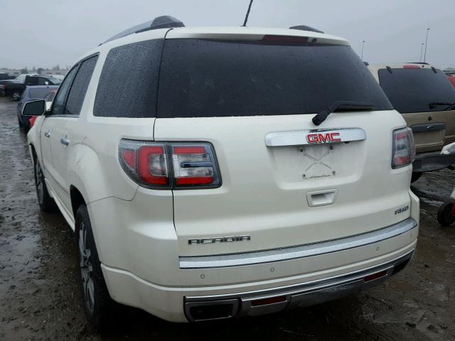 1GKKVTKD1DJ136234 - 2013 GMC ACADIA DEN WHITE photo 3