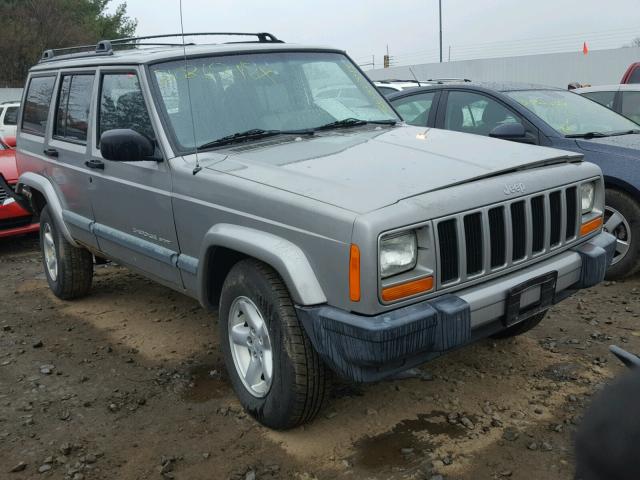 1J4FF48S6YL259652 - 2000 JEEP CHEROKEE S GRAY photo 1