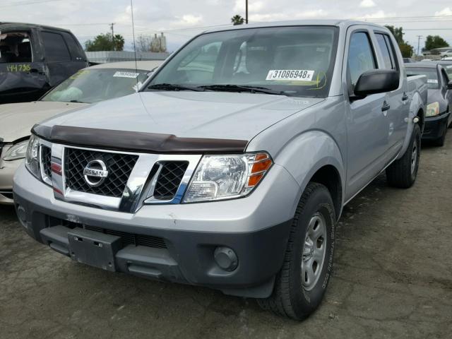 1N6AD0ER0BC405077 - 2011 NISSAN FRONTIER S SILVER photo 2