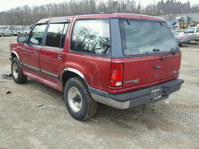 1FMDU34X1RUD27796 - 1994 FORD EXPLORER RED photo 3