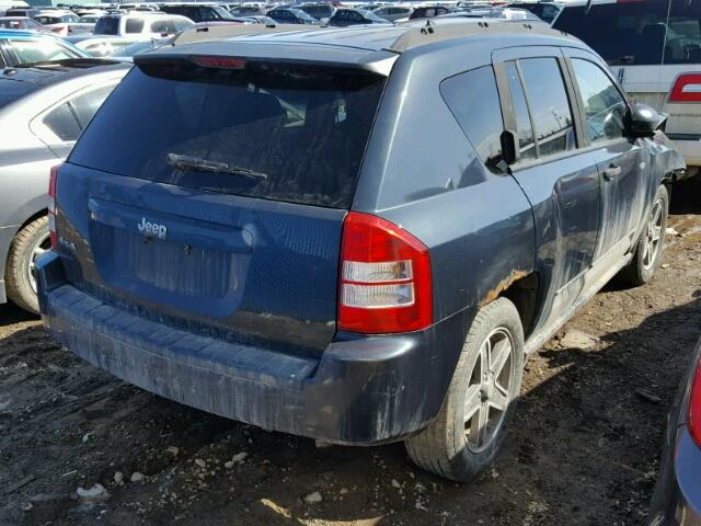 1J8FF47W58D731319 - 2008 JEEP COMPASS SP BLUE photo 4