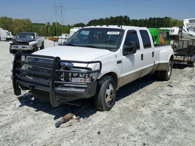 1FTWW32F22EA37956 - 2002 FORD F350 SUPER WHITE photo 2