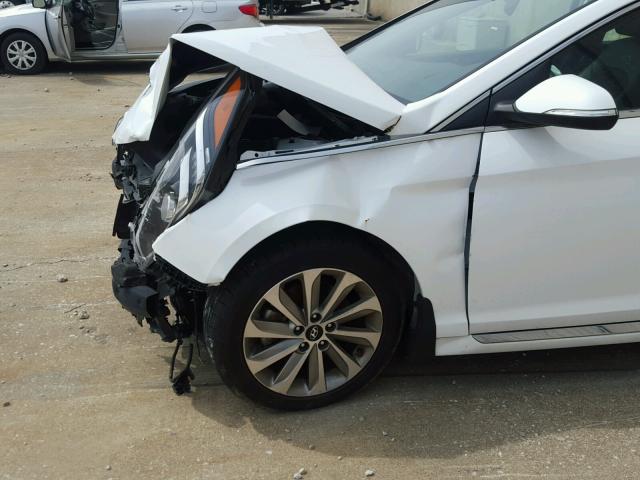 5NPE34AF4FH212757 - 2015 HYUNDAI SONATA SPO WHITE photo 9