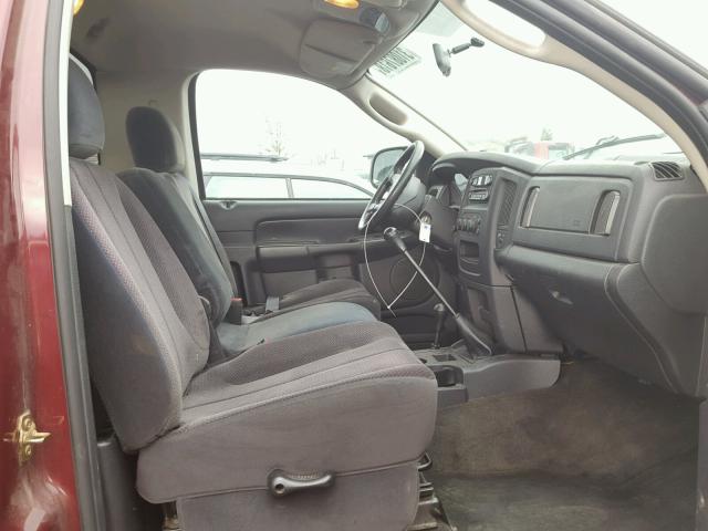 3D7KU26D13G797481 - 2003 DODGE RAM 2500 S RED photo 5