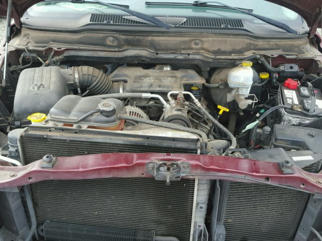 3D7KU26D13G797481 - 2003 DODGE RAM 2500 S RED photo 7