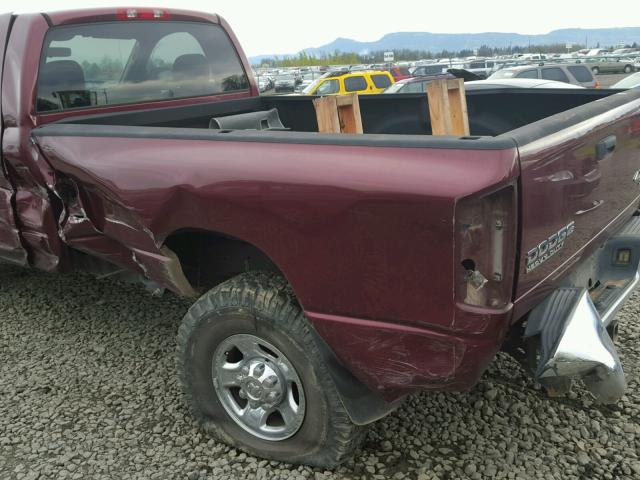3D7KU26D13G797481 - 2003 DODGE RAM 2500 S RED photo 9