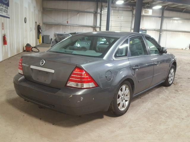 1MEFM40175G615267 - 2005 MERCURY MONTEGO LU GRAY photo 4