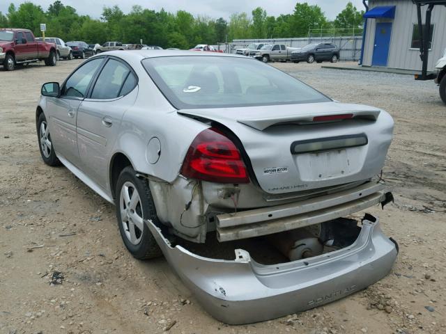 2G2WP552861286470 - 2006 PONTIAC GRAND PRIX Сріблястий фото 3