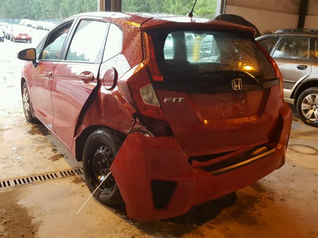 3HGGK5H50FM760281 - 2015 HONDA FIT LX RED photo 3