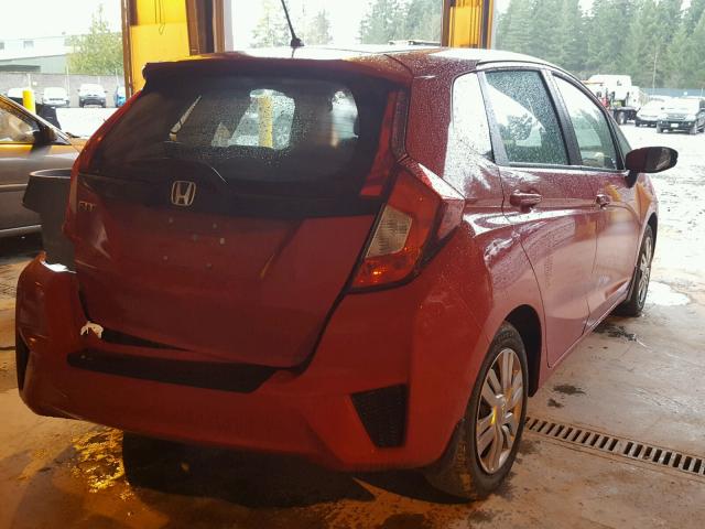 3HGGK5H50FM760281 - 2015 HONDA FIT LX RED photo 4