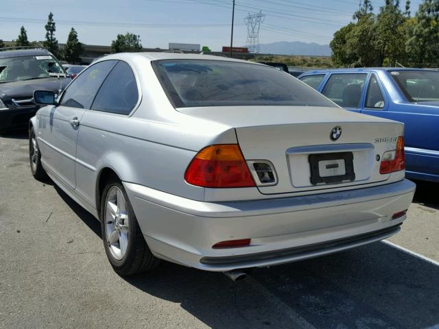 WBABN33431JW54090 - 2001 BMW 325 CI SILVER photo 3
