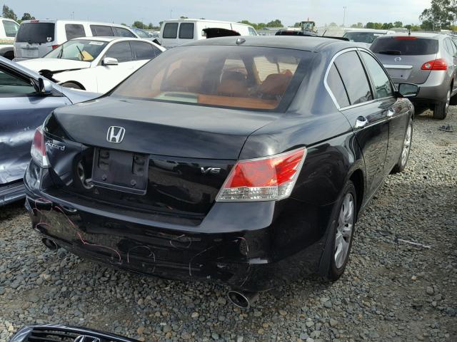 5KBCP3F82AB004496 - 2010 HONDA ACCORD EXL BLACK photo 4