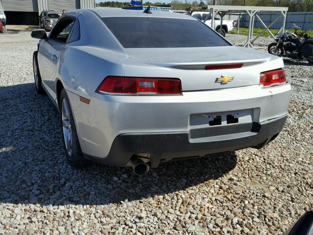 2G1FB1E31F9136674 - 2015 CHEVROLET CAMARO LS SILVER photo 3