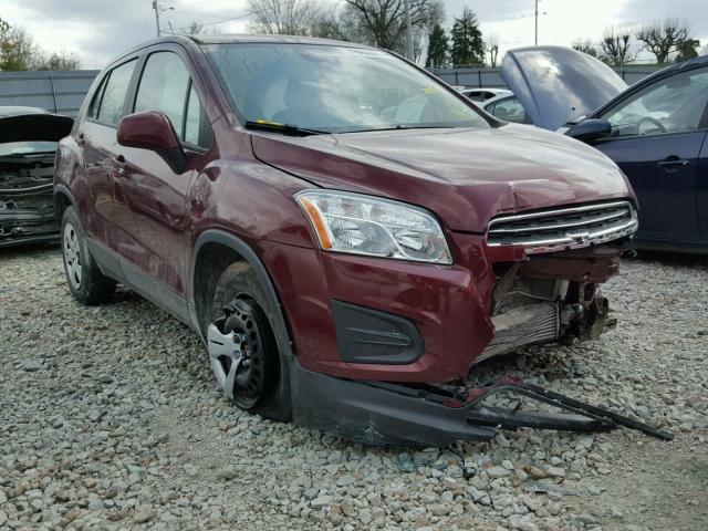 3GNCJKSB0GL270113 - 2016 CHEVROLET TRAX LS RED photo 1