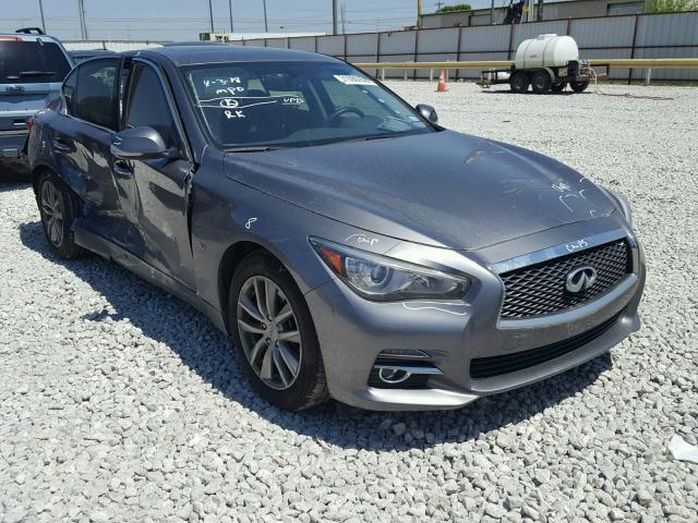 JN1BV7AP4FM345065 - 2015 INFINITI Q50 BASE GRAY photo 1