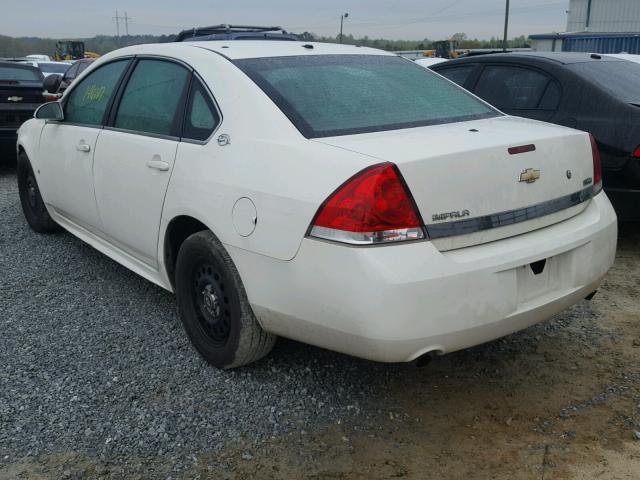 2G1WS57M891314810 - 2009 CHEVROLET IMPALA POL WHITE photo 3