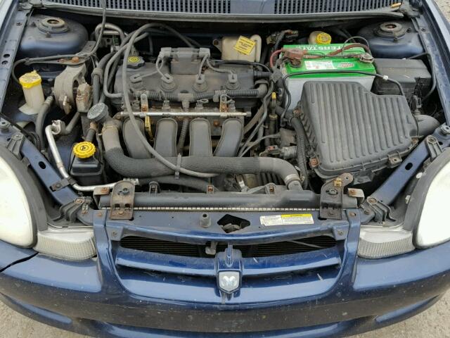 1B3ES26C42D541000 - 2002 DODGE NEON BLUE photo 7