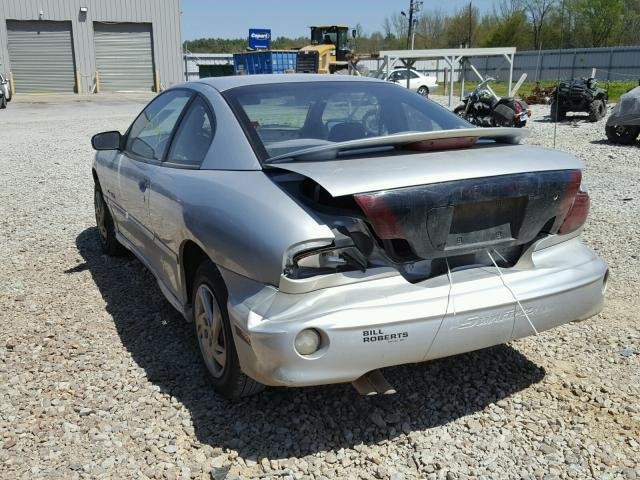 1G2JB124X27136638 - 2002 PONTIAC SUNFIRE SE SILVER photo 3