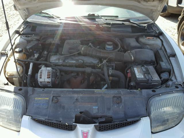 1G2JB124X27136638 - 2002 PONTIAC SUNFIRE SE SILVER photo 7