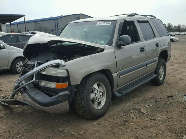 1GNEK13V82J318983 - 2002 CHEVROLET TAHOE K150 BEIGE photo 2