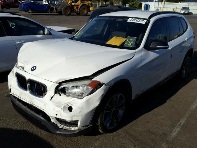 WBAVM1C57EVW51690 - 2014 BMW X1 SDRIVE2 WHITE photo 2