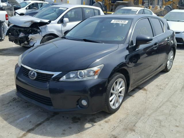 JTHKD5BH5D2124738 - 2013 LEXUS CT 200 BLACK photo 2