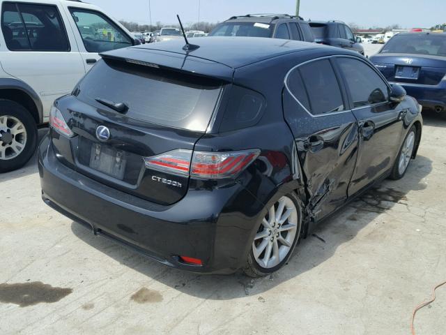 JTHKD5BH5D2124738 - 2013 LEXUS CT 200 BLACK photo 4