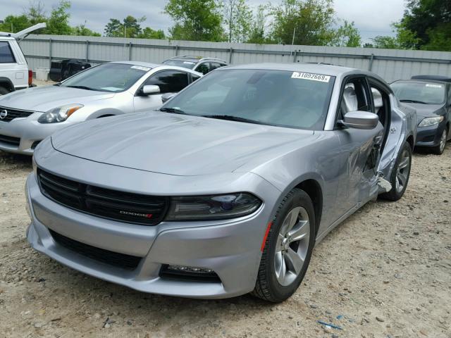 2C3CDXHG4GH187555 - 2016 DODGE CHARGER SX SILVER photo 2