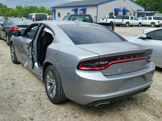 2C3CDXHG4GH187555 - 2016 DODGE CHARGER SX SILVER photo 3