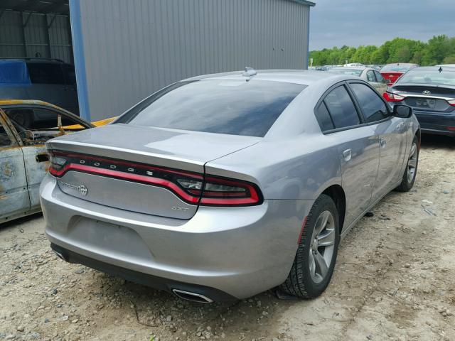 2C3CDXHG4GH187555 - 2016 DODGE CHARGER SX SILVER photo 4