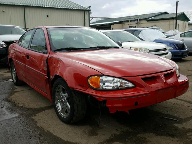 1G2NW52E33C202154 - 2003 PONTIAC GRAND AM G RED photo 1