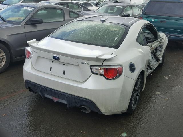 JF1ZCAC17E9606431 - 2014 SUBARU BRZ 2.0 LI WHITE photo 4