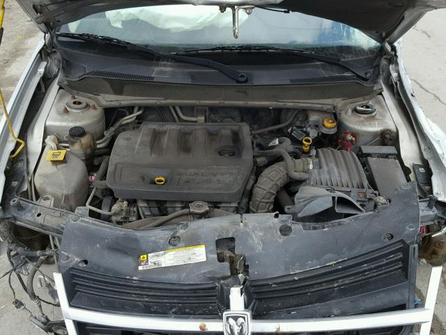 1B3CC4FB5AN103974 - 2010 DODGE AVENGER SX SILVER photo 7