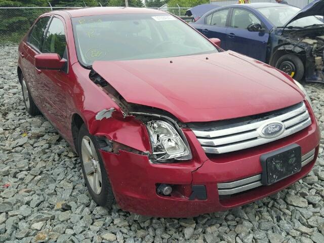 3FAHP07ZX8R155207 - 2008 FORD FUSION SE RED photo 9