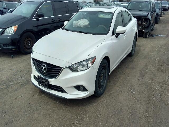 JM1GJ1V53E1105493 - 2014 MAZDA 6 TOURING WHITE photo 2