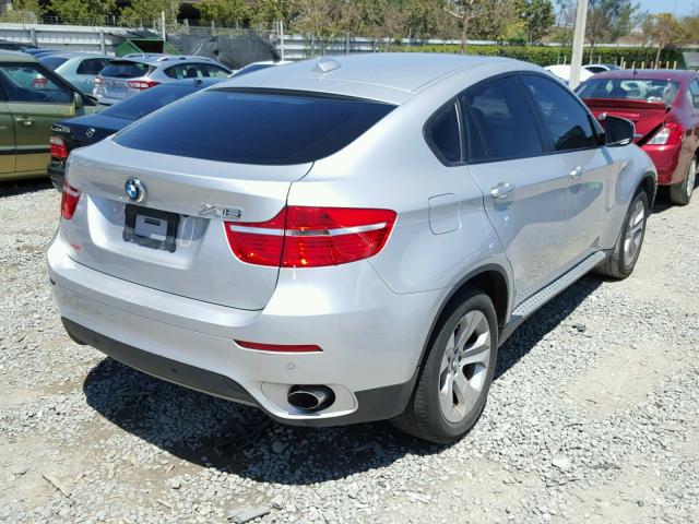 5UXFG43529L223722 - 2009 BMW X6 XDRIVE3 SILVER photo 4