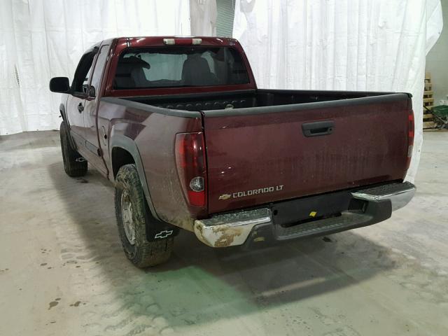 1GCDT39E888224820 - 2008 CHEVROLET COLORADO L MAROON photo 3