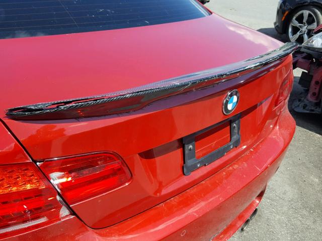 WBSWD9C53AP363243 - 2010 BMW M3 RED photo 9