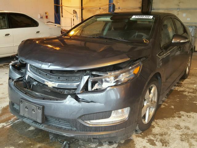 1G1RA6E49CU115317 - 2012 CHEVROLET VOLT GRAY photo 2