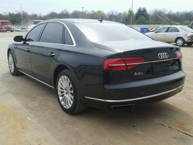 WAU32AFD7FN038308 - 2015 AUDI A8 L QUATT BLACK photo 3