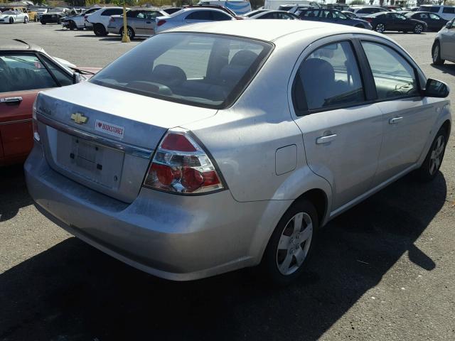 KL1TD56698B100292 - 2008 CHEVROLET AVEO BASE Gümüş foto 4