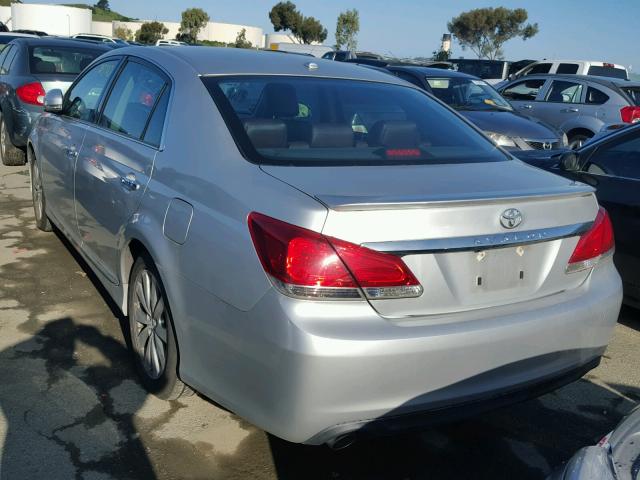 4T1BK3DB5CU463423 - 2012 TOYOTA AVALON BAS SILVER photo 3