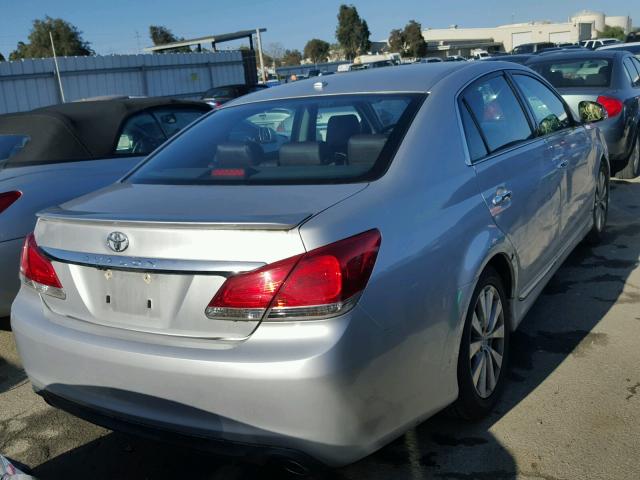 4T1BK3DB5CU463423 - 2012 TOYOTA AVALON BAS SILVER photo 4