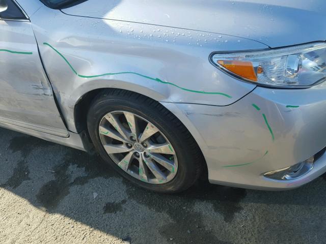 4T1BK3DB5CU463423 - 2012 TOYOTA AVALON BAS SILVER photo 9
