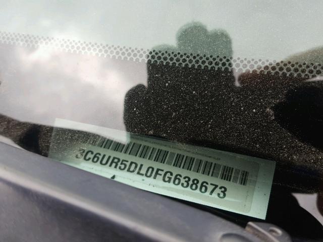 3C6UR5DL0FG638673 - 2015 RAM 2500 SLT 白色 照片 10