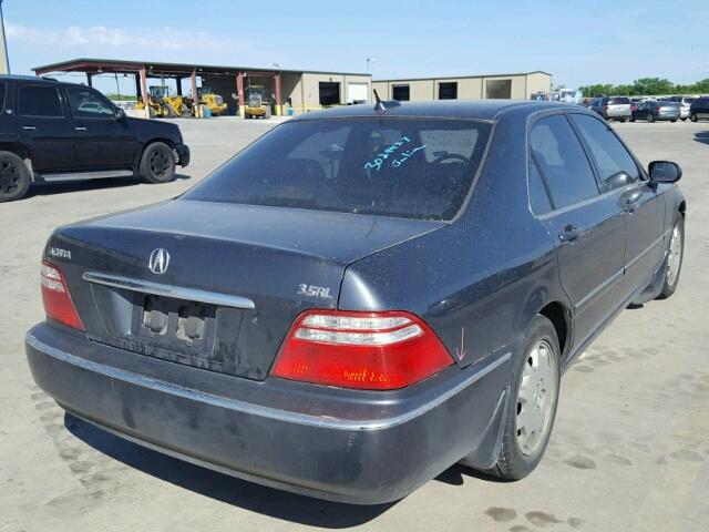 JH4KA96634C007291 - 2004 ACURA 3.5RL BLUE photo 4